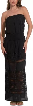 Elan Strapless Maxi Dress In Black