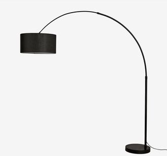 Sklum Sklum - Lámpara de pie para exterior en lino y hierro Vonera