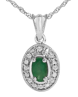 House of Brilliance Haus Of Brilliance 14K Diamond & Pendant Necklace