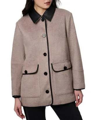 Bernardo Medium Wool-Blend Coat