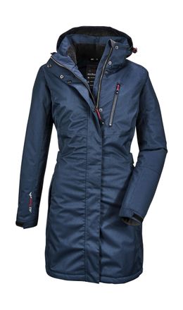 Killtec Parka KILLTEC Alisi, Damen, Gr. 48, blau (dunkelblau), 100% Polyester, Jacken Parka
