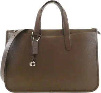 Coach Pre-owned Handbags, male, Brown, Size: ONE SIZE Pre-owned Leather Shoulder Bag