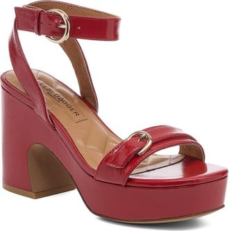 Kelsi Dagger Wendy Ankle Strap Platform Sandal in Crimson at Nordstrom, Size 9.5