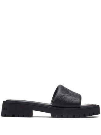 Marc Jacobs The Lug Sole slide - women - Leather/Leather/Rubber - 41 - Black