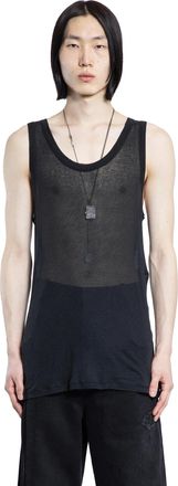 Ann Demeulemeester Seva Tank Top in Light Cotton Rib