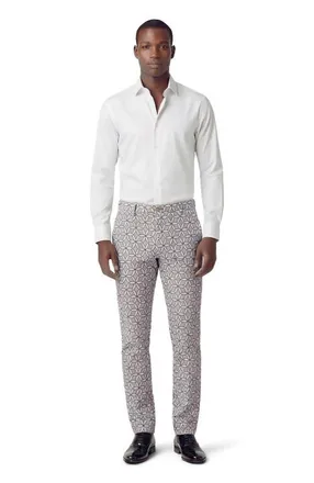Lords of Harlech Tribal Mens Tailored Pant in Tribal Natural at Nordstrom, Size 33 X 32