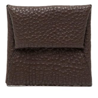 Herm&egrave;s Brown Havane Taurillon Clemence Leather Coin Purse/Coin Case (Pre-Owned)