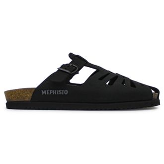 Mephisto Mephisto Nikos Full Grain Leather Mens Slip On Sandals - Black - Size:UK 10.5