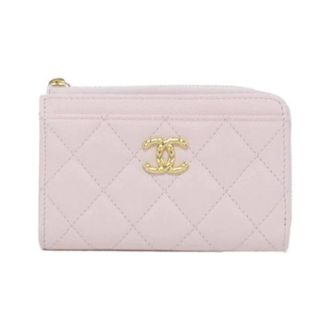 Chanel Pre-owned Wallets, female, Pink, Size: ONE SIZE Pre-owned Card case