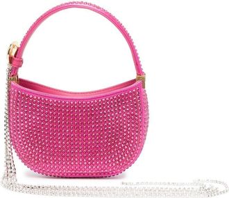 Magda Butrym Vesna crystal-embellished tote bag - women - Satin/Crystal - One Size - Pink