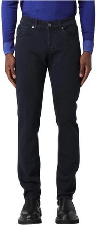 Dondup Slim Fit Jeans, male, Blue, W30, Classic Blue Straight Leg Jeans
