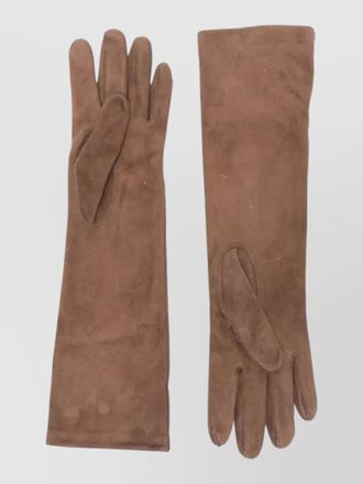 Max Mara leather long gloves