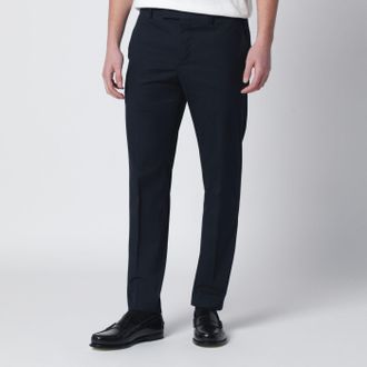 Pantaloni Torino Blue Slim Fit Cotton Blend Trousers