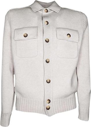 Gran Sasso Cardigan Modello 13109/25079 - Heren - Vesten - Beige - 2XL - Wol - Truien & Vesten
