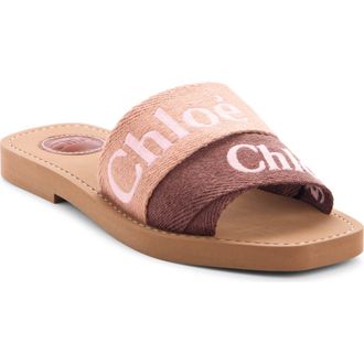 Chlo&eacute; Woody Slide Sandal in Coffee Pink at Nordstrom, Size 12Us