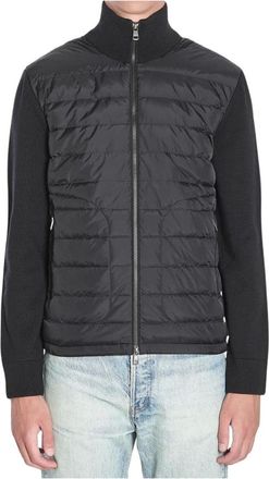 Moncler Gewatteerd vest met ritssluiting - Heren - Jassen - Zwart - Maat: M Zijde