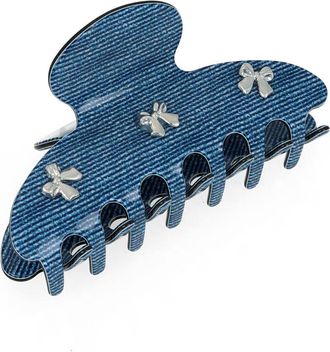 L. Erickson Winnie Claw Clip in Denim at Nordstrom