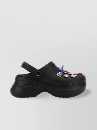 Balenciaga rubber jibbitz mules