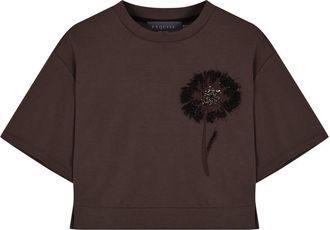 Exquise Womens Brynn T-Shirt In Brown