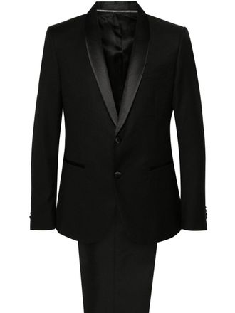 Corneliani virgin-wool two-piece suit - men - Virgin Wool/Viscose/Cotton/Modal/Cupro - 52 - Black