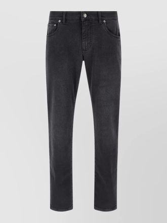 Dolce & Gabbana stretch denim trousers belt loops five pockets