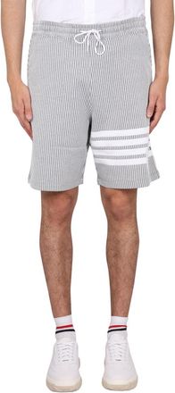 Thom Browne Striped Bermuda Shorts-Uomo