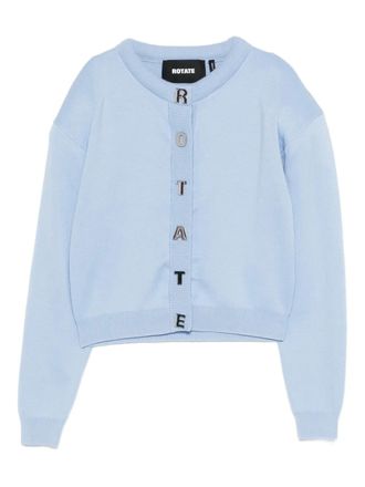 Rotate Cardigan con logo - Blu