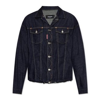 Dsquared2 Denim jack capsule Summer Lovers - Heren - Spijkerjassen - Blauw - 2XL - Denim - Jassen