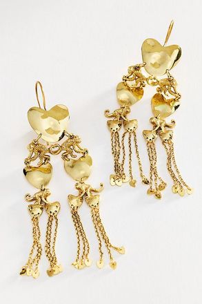 Alemais Jem Heart Monkey Drop Earrings