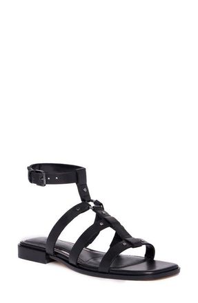 Paige Ryland Ankle Strap Sandal in Black at Nordstrom, Size 10.5