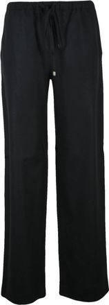 Antonelli Pantalone - Dames - Straight fit broeken - Zwart - L - Wol - Broeken