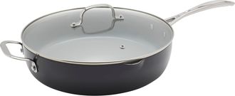 J.A. Henckels International 5-qt Everyday Ceramic Nonstick Saute Pan with Handle Helper & Lid