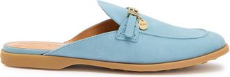 Tod's Gom.leg Nubuck Sliders - Blue - 40 (IT40 / UK7)
