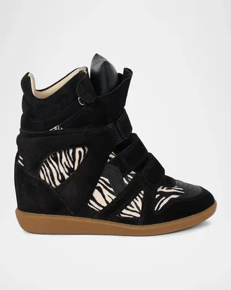 Isabel Marant Bekett Ring 50MM Suede High-Top Sneakers