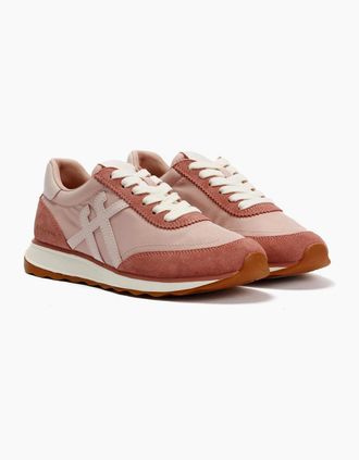 FitFlop Womens FitFlop RETRO-Q X PANTONE Suede Trainers - Pink - Size: 4