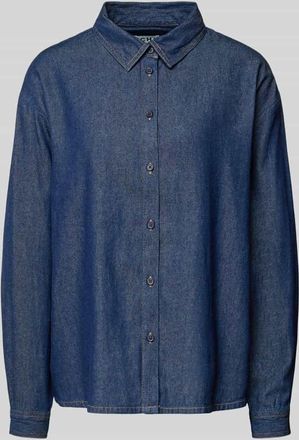 Ichi Regular Fit Jeanshemd mit Hemdblusenkragen Modell ARCHER in Dunkelblau, Gr&ouml;&szlig;e 34