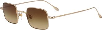 Gucci Unisex Sunglasses Gg1813s Gold Metal Gold-Gold-Brown Gold/gold/brown