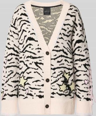 Marc Cain Strickjacke mit Knopfleiste in Sand, Größe 34