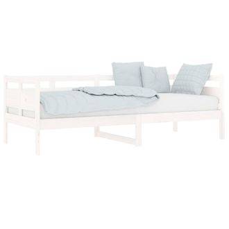Berkfield Home Beautiful Day Bed White Solid Wood Pine 80x200 cm