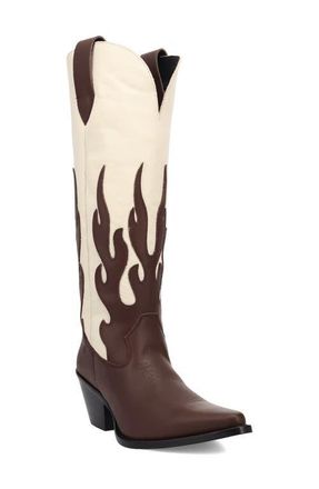 Dingo Burnin Love Knee High Western Boot in Brown at Nordstrom, Size 8.5