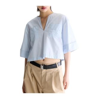 Bellerose Camisa P1704 - female - Bellerose - Blouses - Blue - XS - Blouses & Shirts