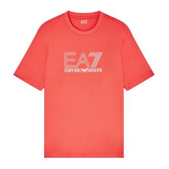 Emporio Armani T-Shirts, male, Red, Size: XL Short Sleeve T-Shirt