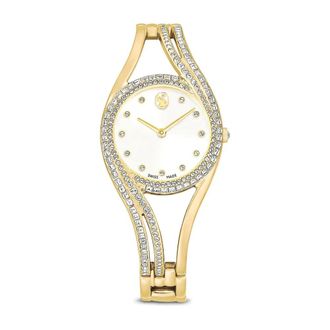 Swarovski Hyperbola Bangle Horloge - Dames - Horloges - Geel - ONE Size - Accessoires