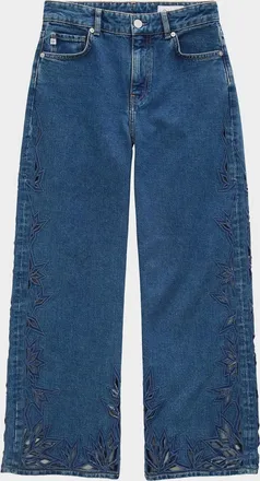 AG - Adriano Goldschmied Saige Wide-Leg Crop Jeans