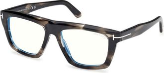 Tom Ford Blue Light Block Square Unisex Eyeglasses FT6059-B 056 54
