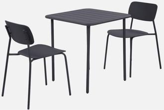 Sweeek Mesa De Jard&iacute;n De Metal Con 2 Asientos