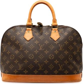 Louis Vuitton Borsa a mano Alma PM con monogramma 1993 - Marrone