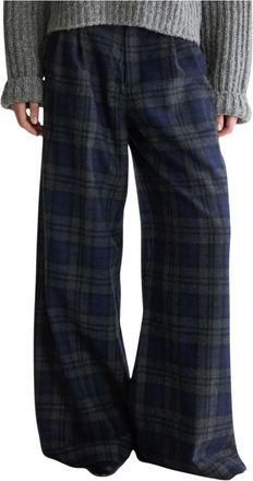 Bellerose Broeken, Dames, Blauw, M, Jenoa Wijde Broek