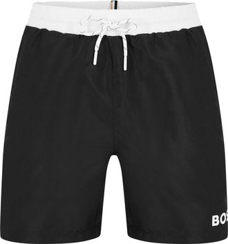 HUGO BOSS Heren Zwemshort Zeesterren (Zwart, Wit)