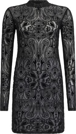 Philipp Plein Korte Jurk Gothic Plein